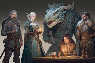 draw your dnd adventurers in anime or realistic style
