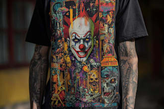 draw 80s 90s horror poster metal covers tattoo art halloween t shirt art movie