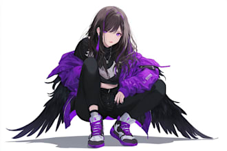 paint original character in anime and manga style