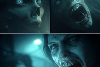 do horror game thumbnails for youtube