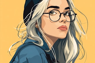 draw cartoon vector portrait or illustration