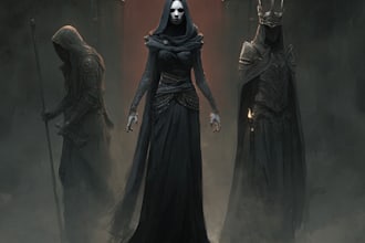 paint realistic horror, dark art for you no ai