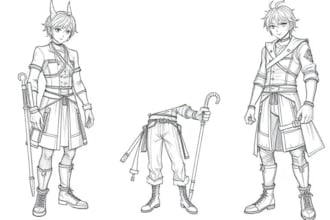 sketch any character in any way
