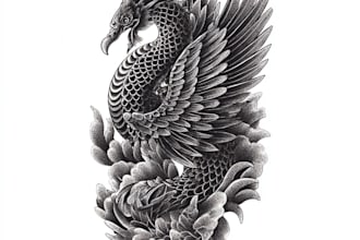 create a traditional or neo traditional tattoo design