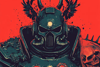 create warhammer 40k art