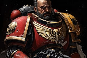 create warhammer 40k art