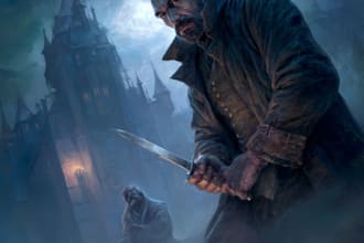 create a fantasy horror character art and horror art