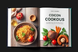 design professional cookbook, recipe book and ebook