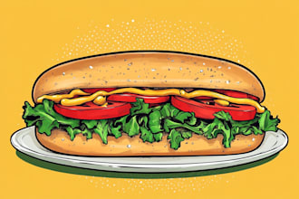 food pop art of your food pop art