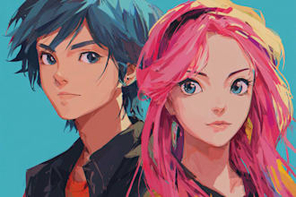 paint custom couple portrait for you