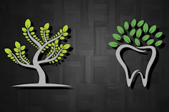 create a charming and artistic tree logo for your brand