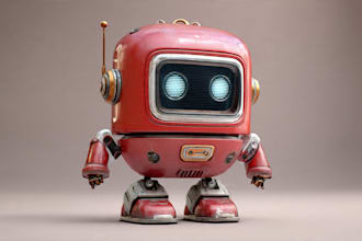draw amazing character mecha robot illustration