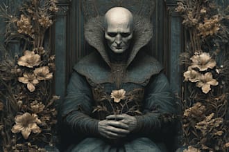 draw unique horror characters with creepy and dark