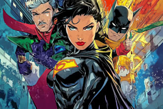 draw superhero comic book,superhero and comic book