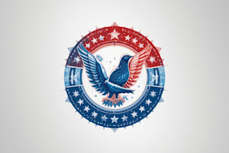 create patriotic and political logo