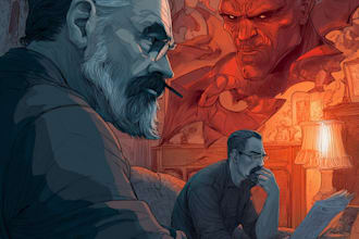 comic book illustration with comic book illustrator