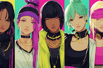 draw custom anime art of your oc, character, and fanart