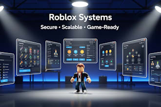 develop custom roblox systems, scripts, and game mechanics