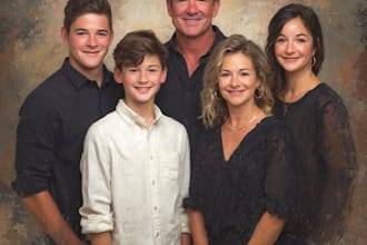 merge your photos into a realistic family portrait