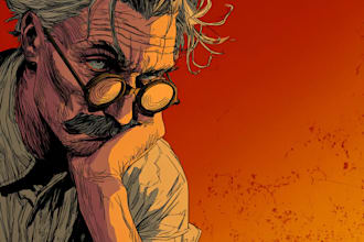 design comic book illustration, comic illustration