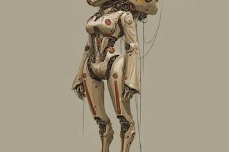 create concept art of futuristic mecha illustration