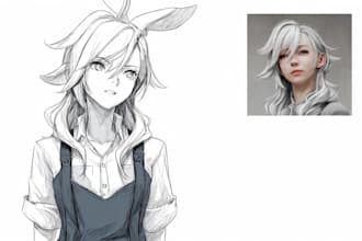sketch custom anime character