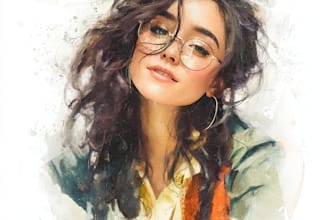 paint a excellent vector portrait for yourself