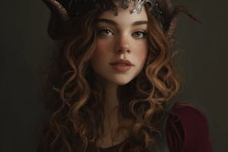 create fantasy character portrait art