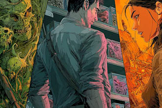 comic book illustration with comic book illustrator