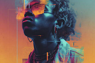 paint elegant album cover art and mixtape cover design