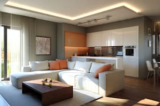 model render kitchen remodel cabinet bath interior design