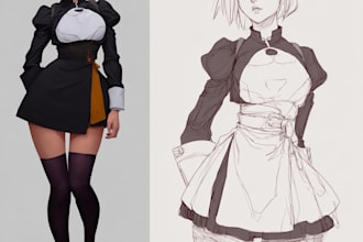 anime character, fanart, and original character