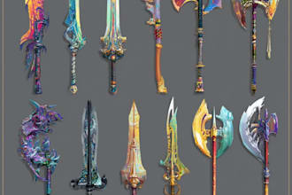 draw your prop or fantasy weapon designs for you
