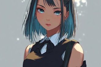 draw custom anime character for you