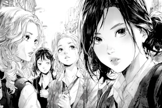 draw great manga pages for you