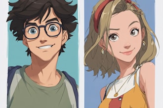 paint custom couple portrait for you