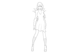 do a digital fashion illustration