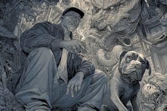 comic book illustration with comic book illustrator