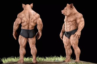 humanoid 3d character, livestream model, humanphoto to 3d model, vrm, glb avatar