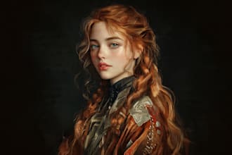 paint a realistic or fantasy portrait