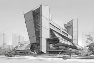 sketch architecture and interior design