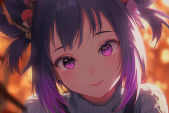 draw a professional anime illustration