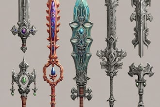 draw your prop or fantasy weapon designs
