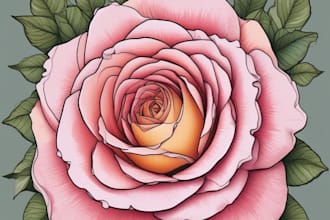 create hand drawn clean vector flowers