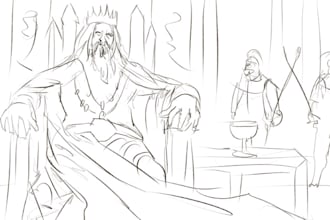 draw a fantasy character concept art
