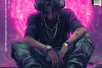 do premium hip hop album cover design
