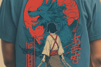 design japanese t shirt illustration