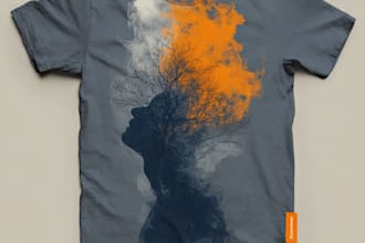 design a creative graphic t shirt design