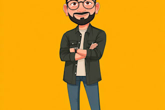 draw a cartoon caricature, logo, portrait, or avatar