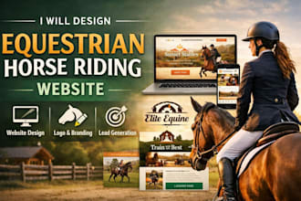 design an equestrian horse riding website